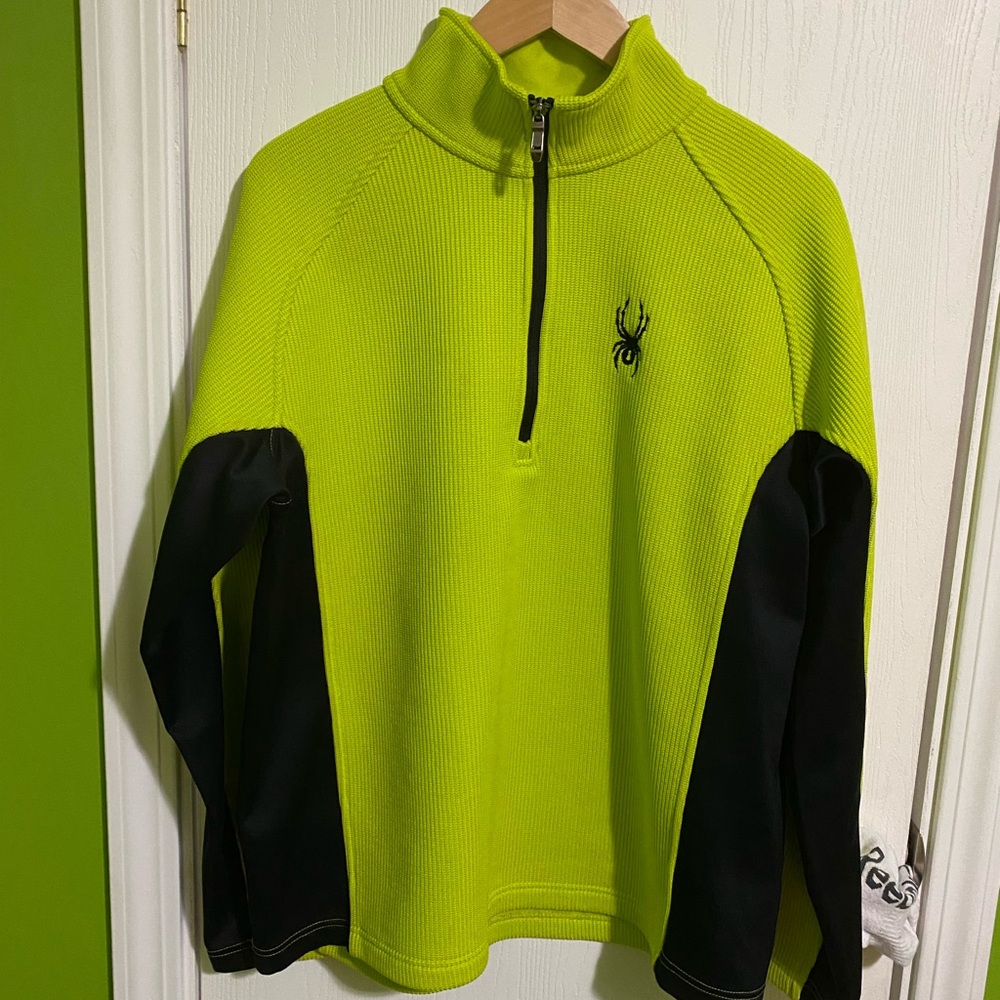 Spyder Men’s Constant Full Zip Mid-Weight Core Sweater- Thg/Blk- Large